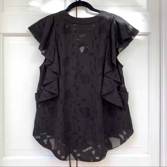 Iro Black Lace-Up Gilka Blouse - Picture 12 of 15